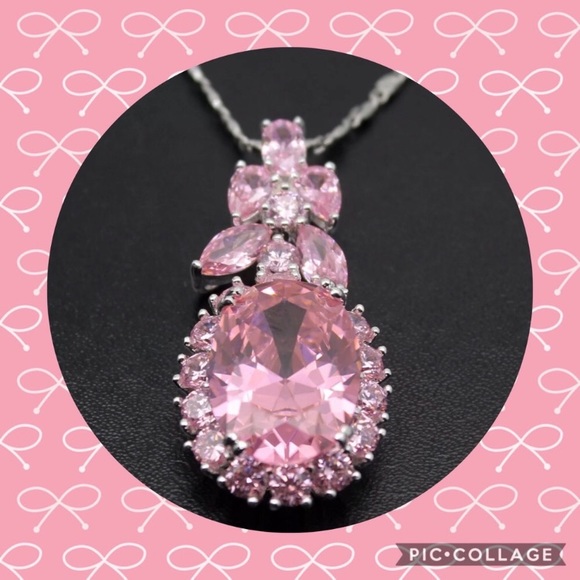 GORGEOUS KUNZITE & STERLING SILVER PENDANT